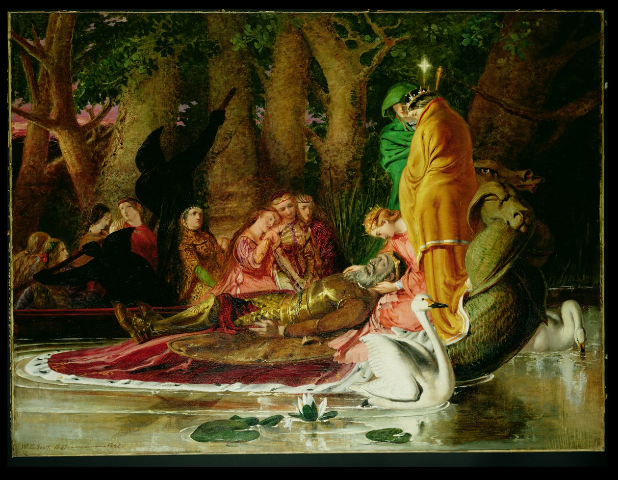 La Lamentation du Roi Arthur - William Bell Scott
