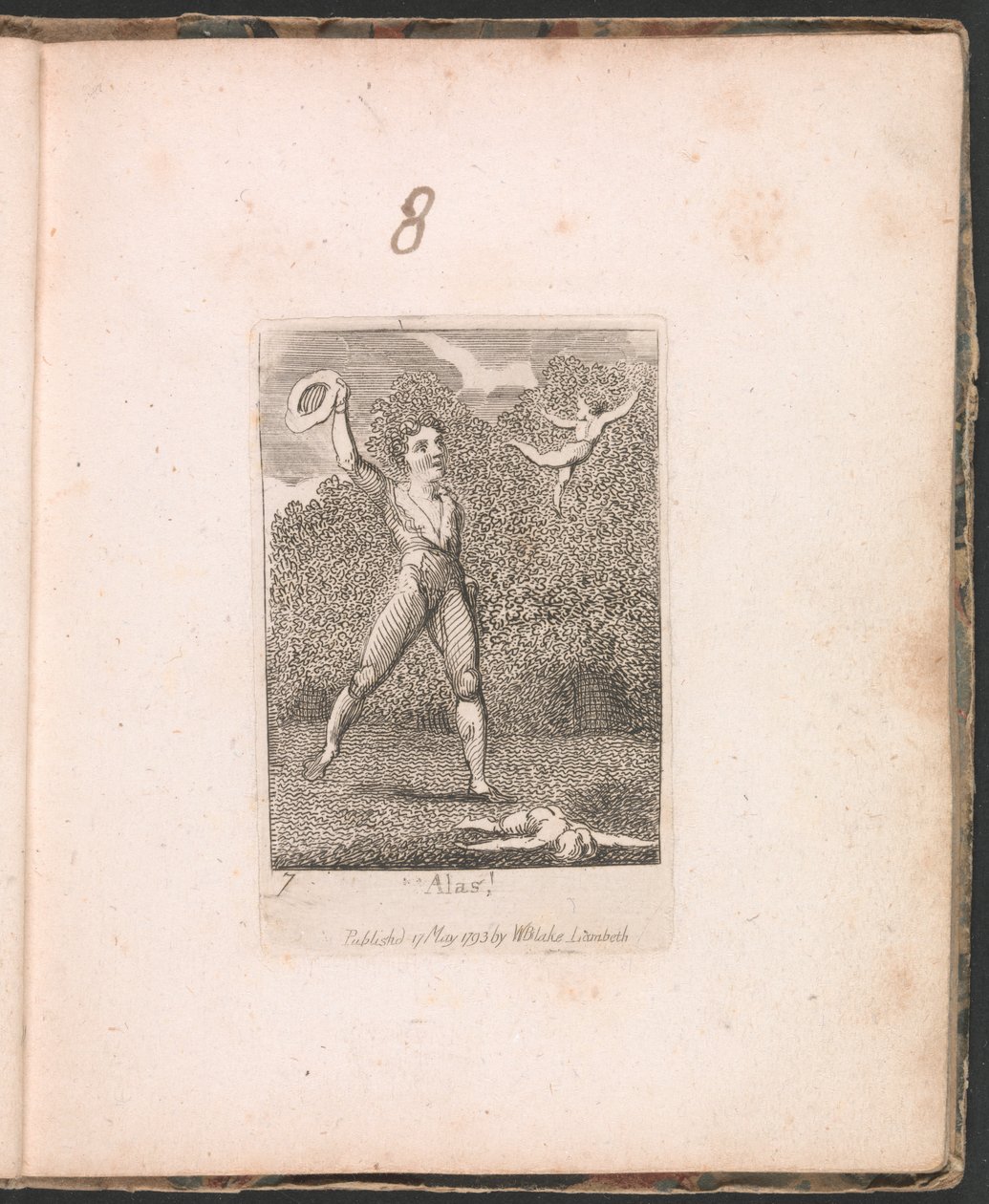 Hélas, planche 9 de Pour les enfants. Les Portes du Paradis, 1793 - William Blake