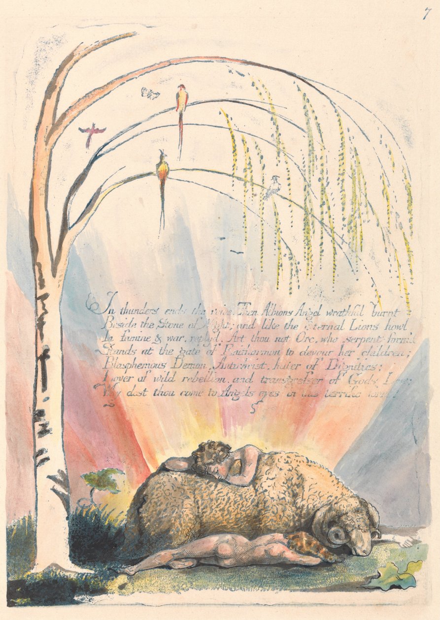 Amérique. Une prophétie, Planche 9 - William Blake