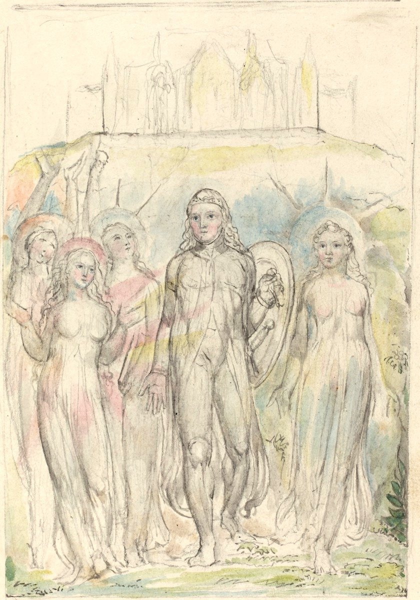 Chrétien avec le bouclier de la foi - William Blake