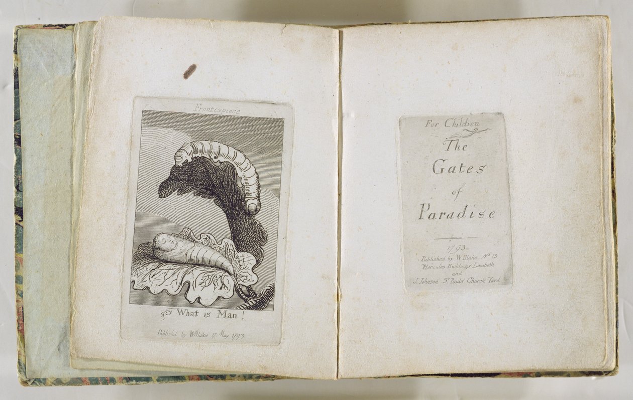 Pour les enfants. Les Portes du Paradis (et Frontispice), 1793 - William Blake