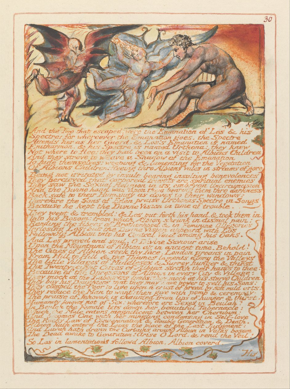 Jérusalem, Planche 30 - William Blake