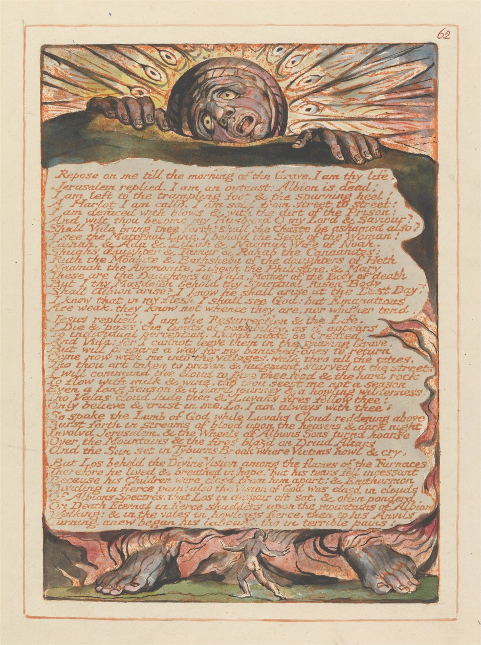 Jérusalem, Planche 62 - William Blake