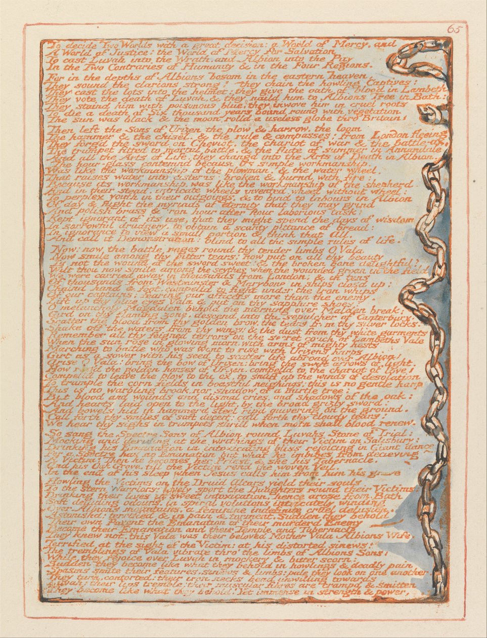 Jérusalem, Planche 65 - William Blake