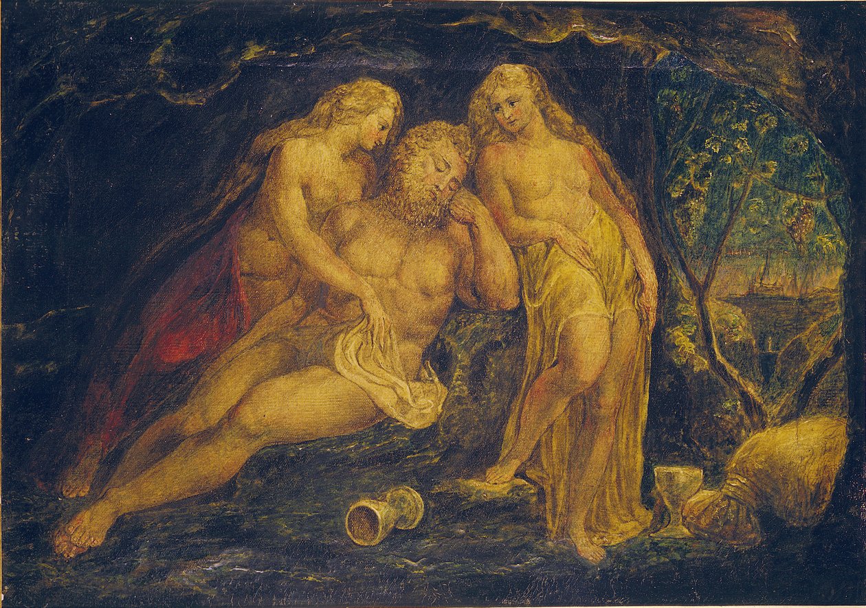 Lot et ses filles - William Blake