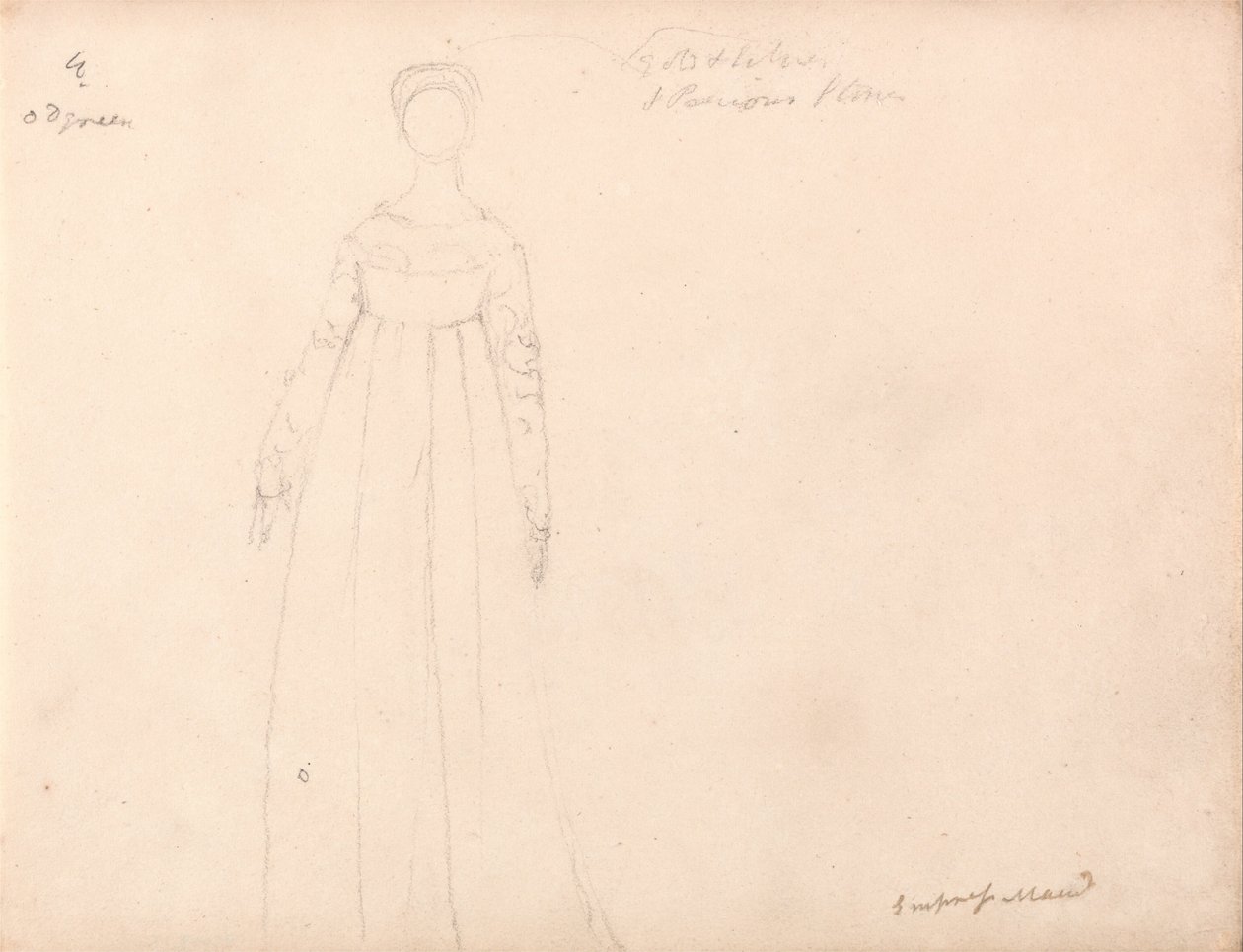 Feuille du carnet de croquis Blake-Varley de 1819, pages 27 et 28 - William Blake