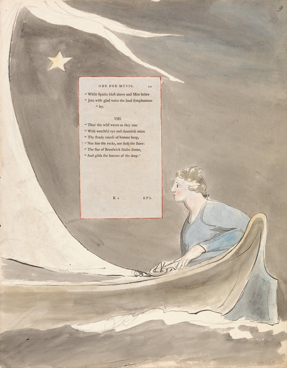 Les Poèmes de Thomas Gray, Design 101, Ode pour la Musique - William Blake