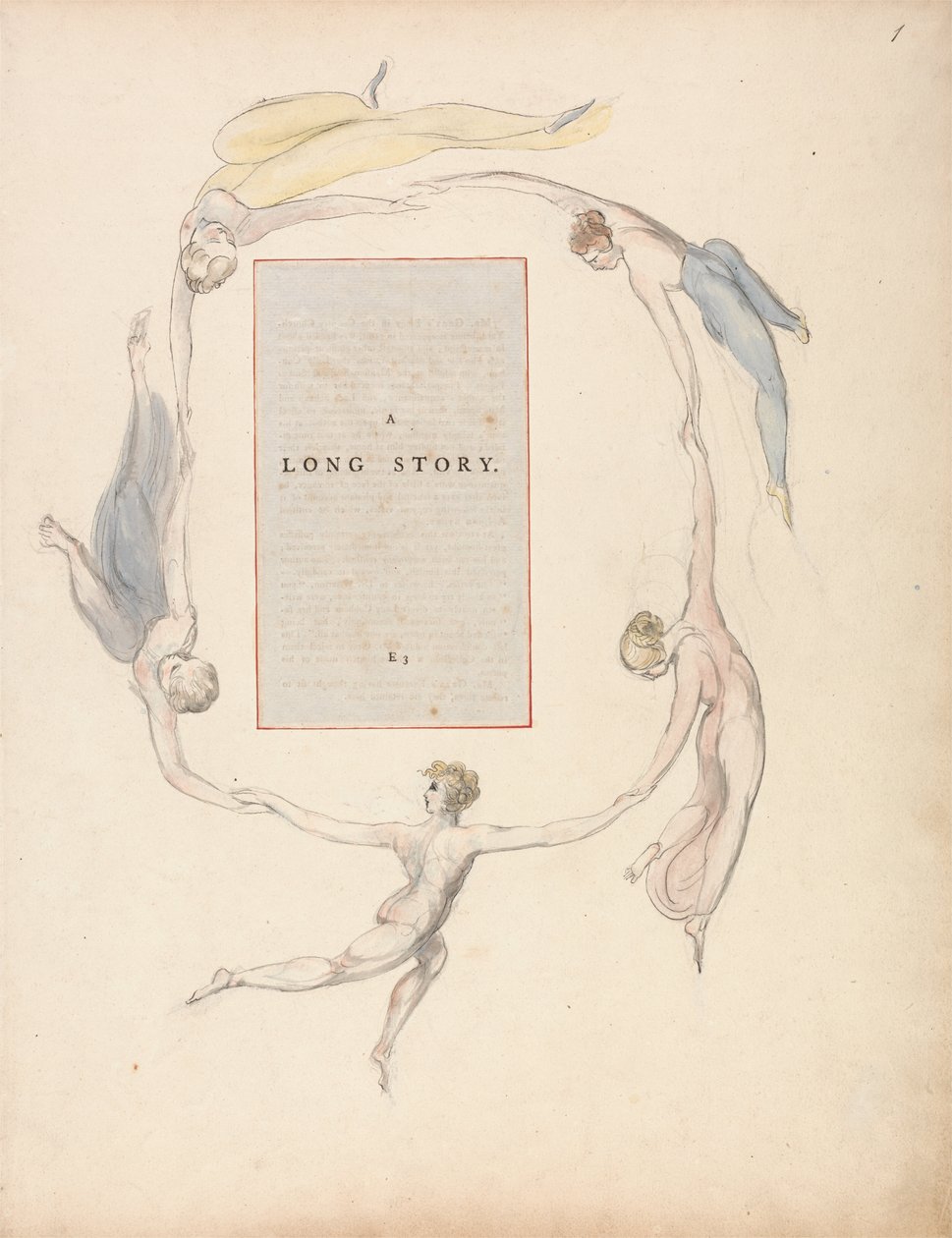 Les poèmes de Thomas Gray, Design 23, Une longue histoire - William Blake