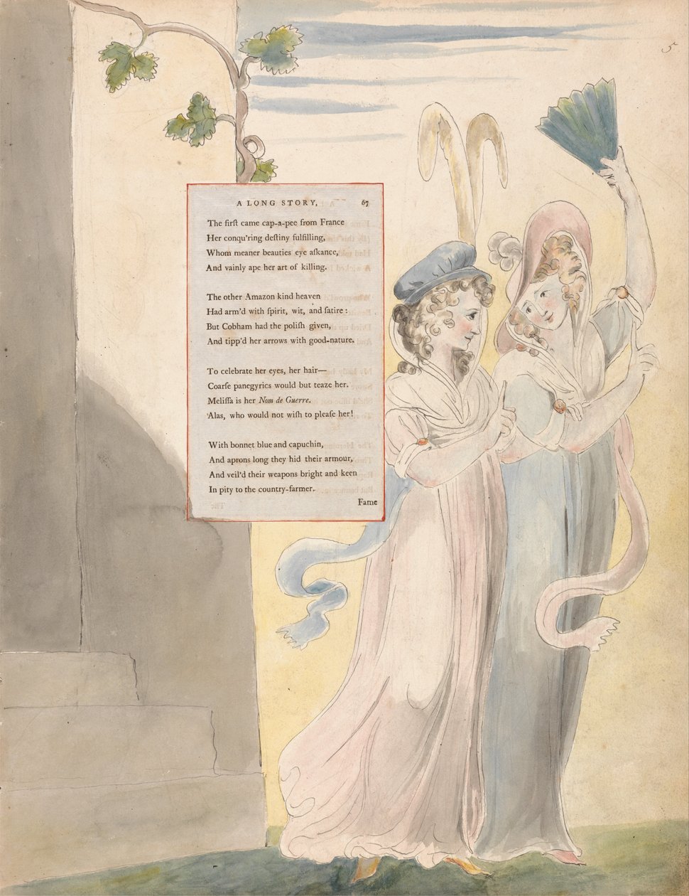 Les Poèmes de Thomas Gray, Design 27, Une Longue Histoire - William Blake