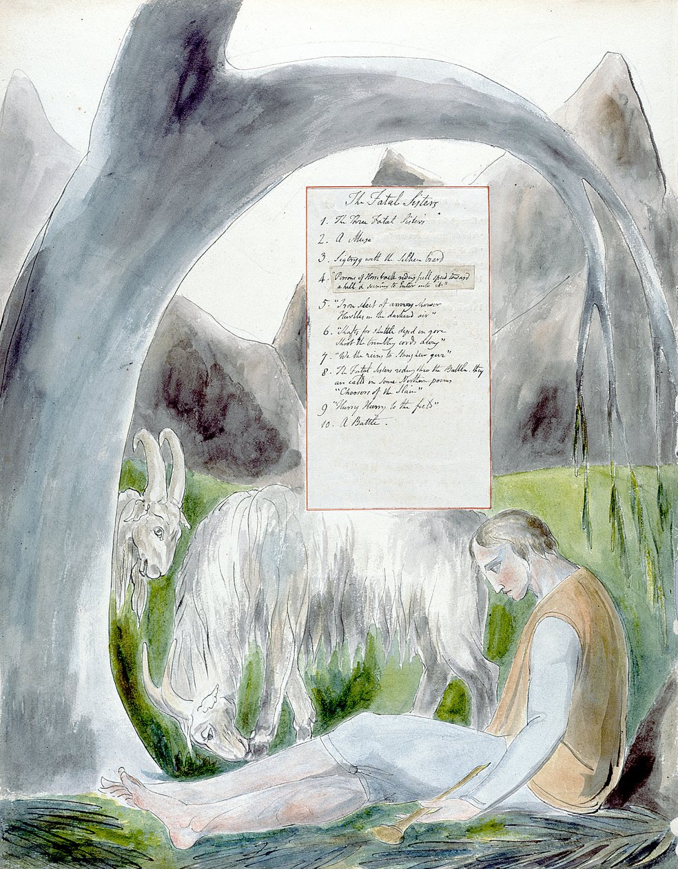 Les Poèmes de Thomas Gray, Design 66, Le Barde 14 - William Blake