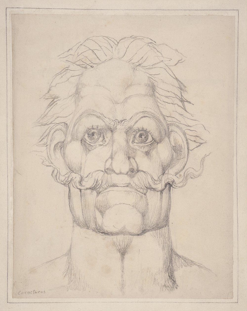 Tête visionnaire de Caractacus - William Blake