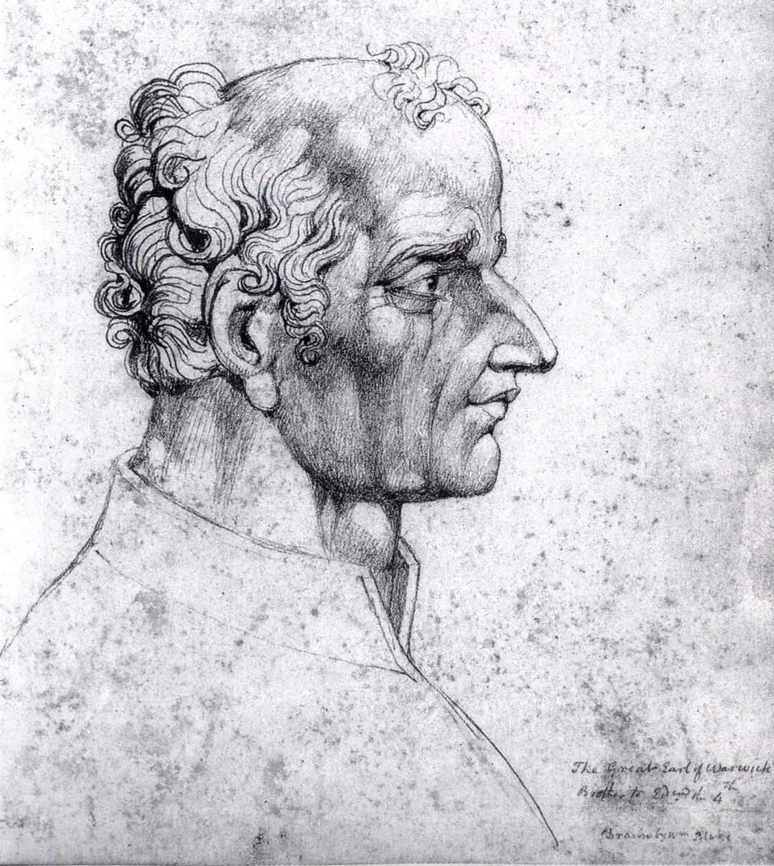 Tête visionnaire du grand comte de Warwick Richard Neville - William Blake