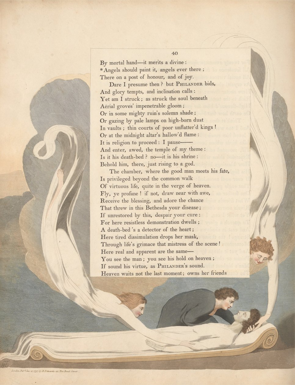 Les pensées nocturnes de Young, Page 40, Les anges devraient le peindre, les anges toujours là - William Blake
