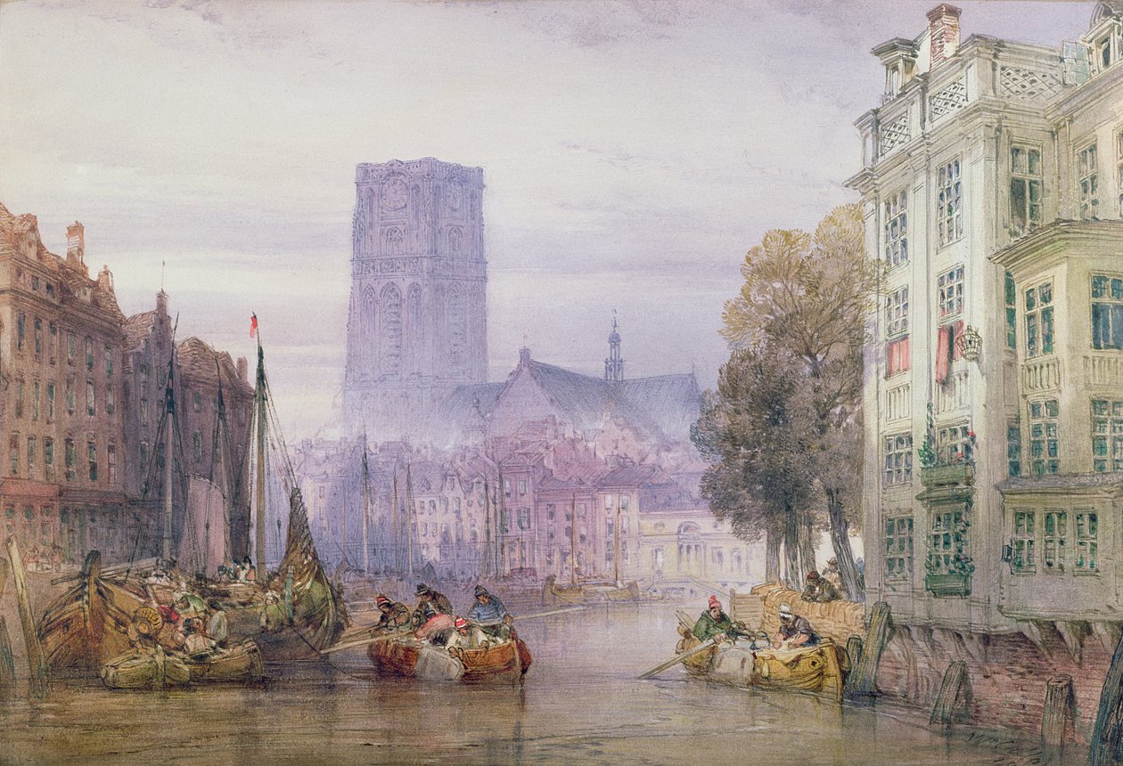 La Grande Église de Saint-Laurent, Rotterdam, 1881 - William Callow