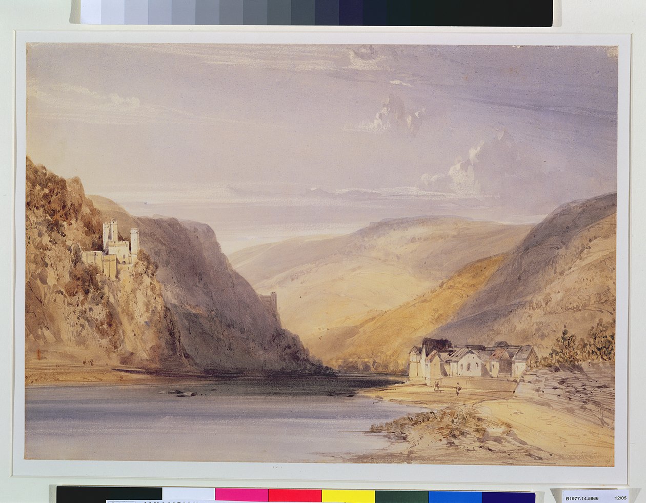 Le Rhin à Assmannshausen - William Callow