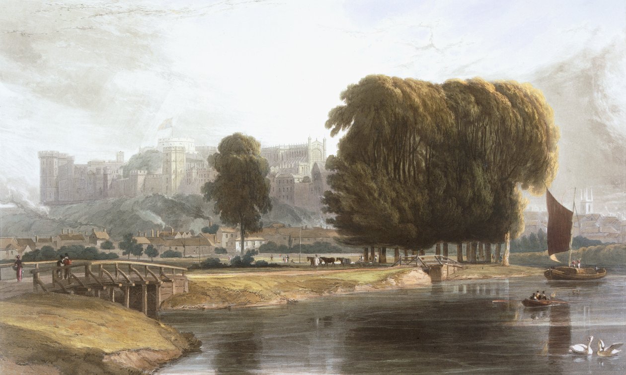 Château de Windsor depuis le Brocas Meadow, de 