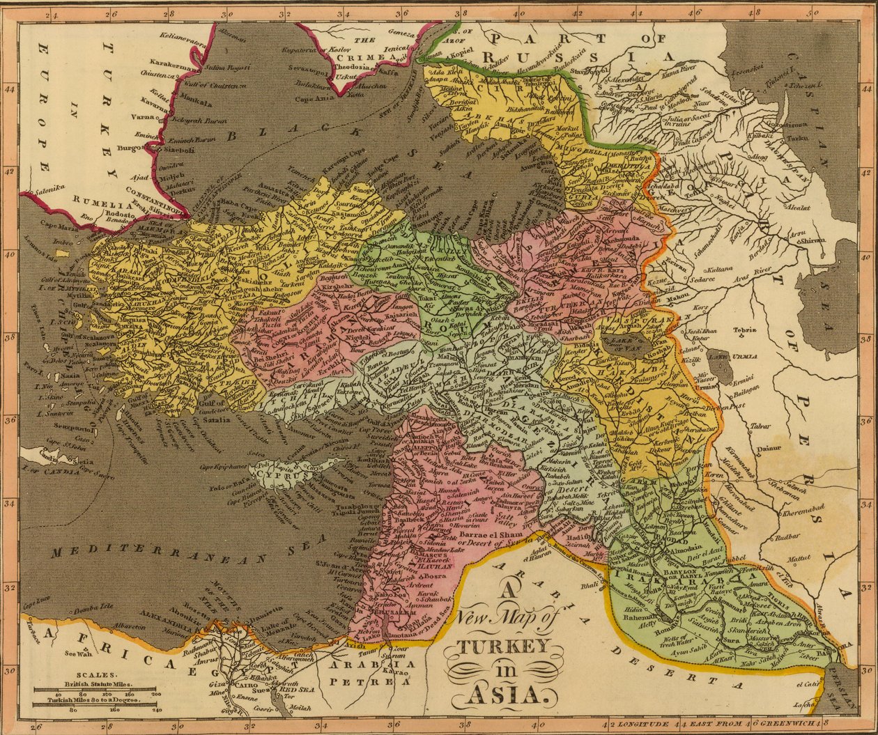 Nouvelle carte de la Turquie en Asie - William Darton