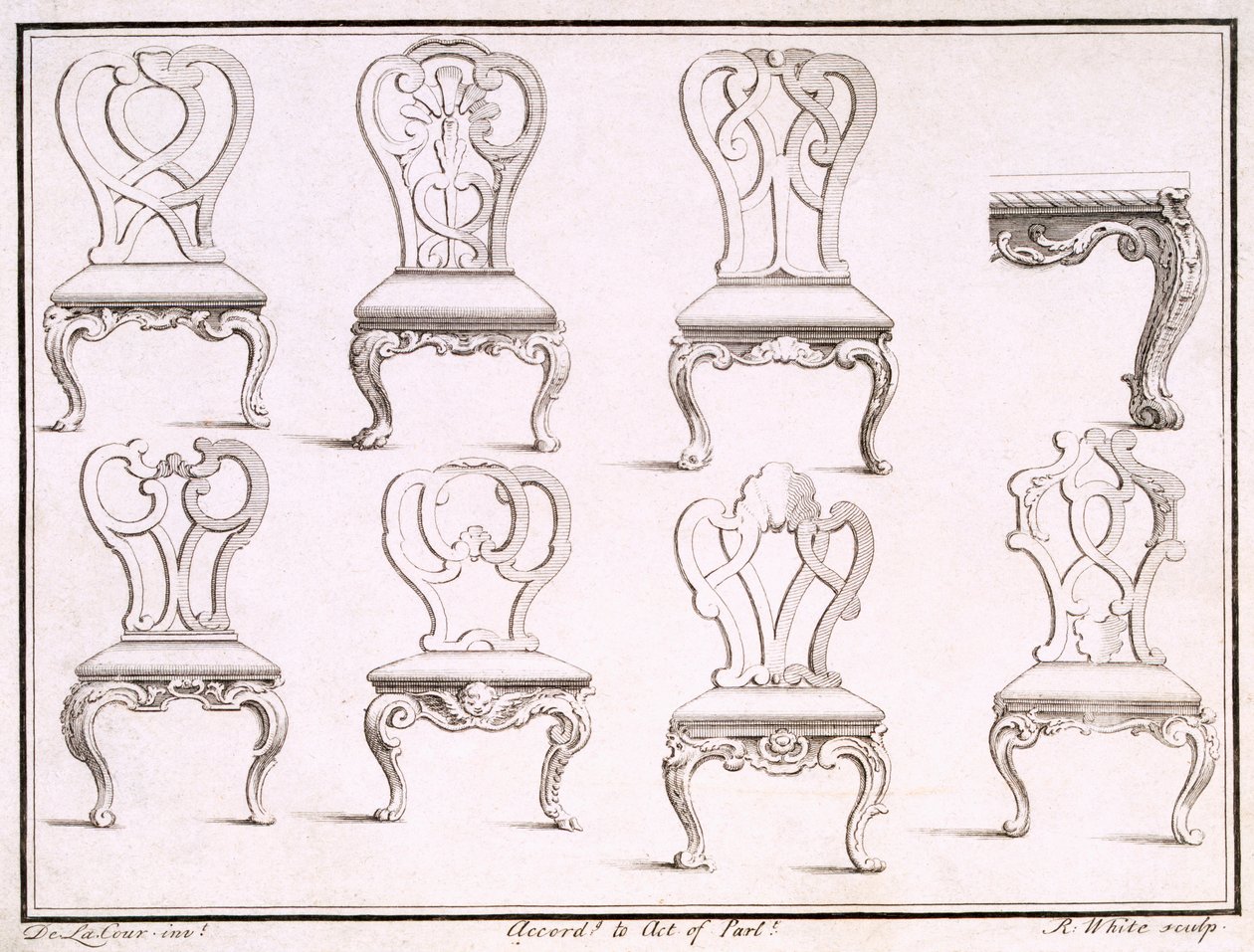 Dessins de chaises - William De La Cour