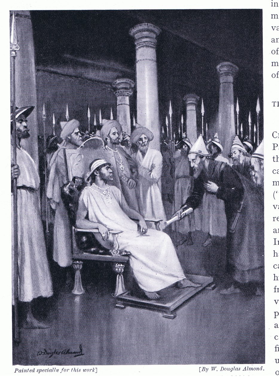 Gondophares reçoit une lettre de Saint Thomas, 45 après J.-C. - William Douglas Almond
