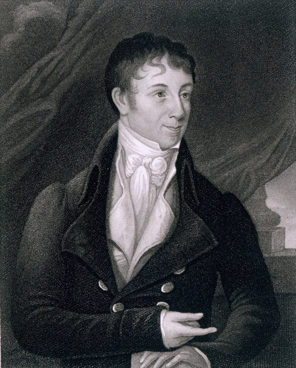 Charles Brockden Brown (1771-1810) gravé par John B. Forrest (1814-70) - William Dunlap