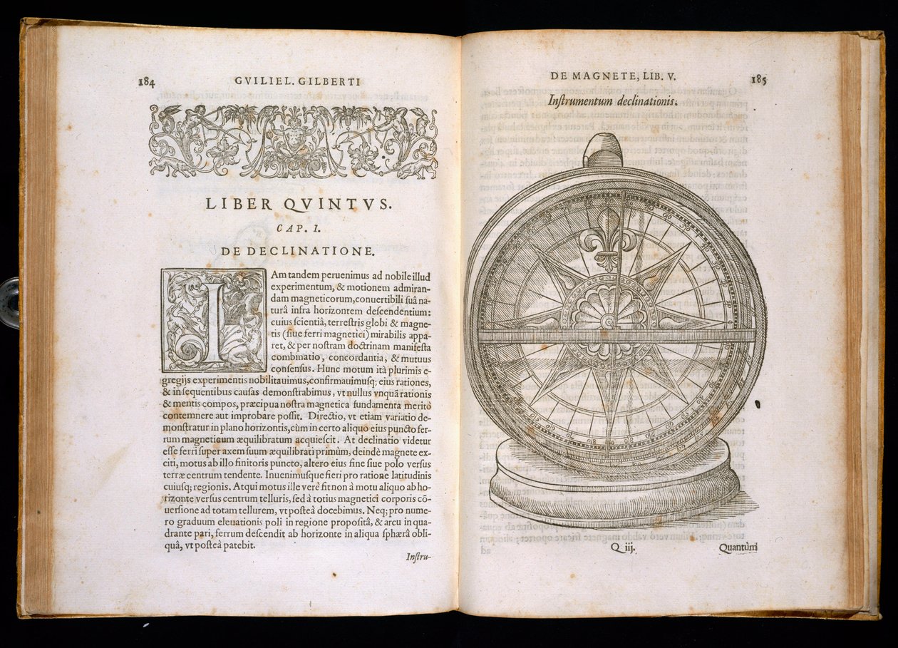 Expérimentation des propriétés des métaux magnétiques, du chapitre 5 de De Magnete, Magneticisque Corporibus, et de Magno Magnete Tellure, publié par Petrus Short, Londres, 1600 - William Gilbert