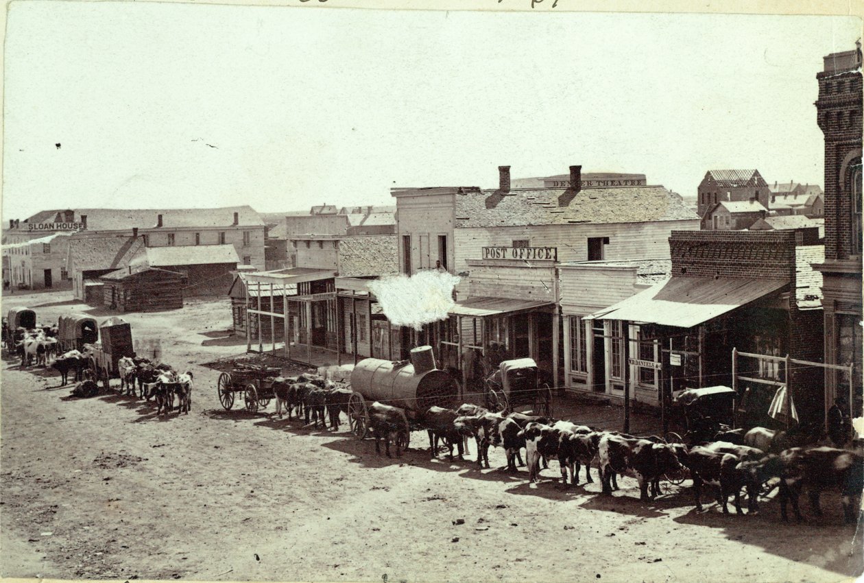 Larimer St, Denver, Colorado, 1862 - William Gunnison Chamberlain