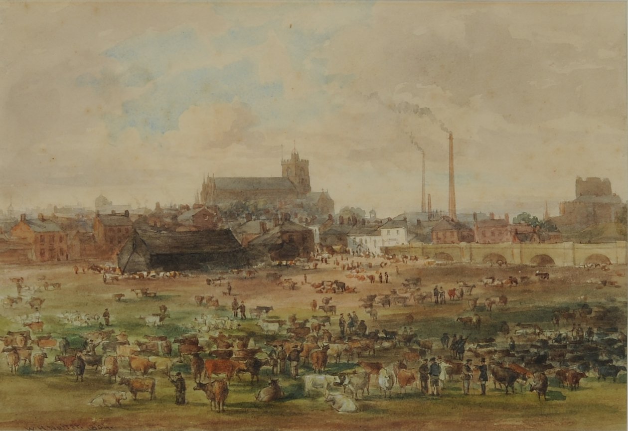 Le marché aux bestiaux, Carlisle - William Henry Nutter