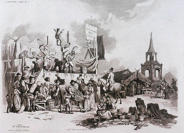 Foire de campagne, de Microcosm, Vol.II, gravé par J. Hill, c.1806 - William Henry after Pyne