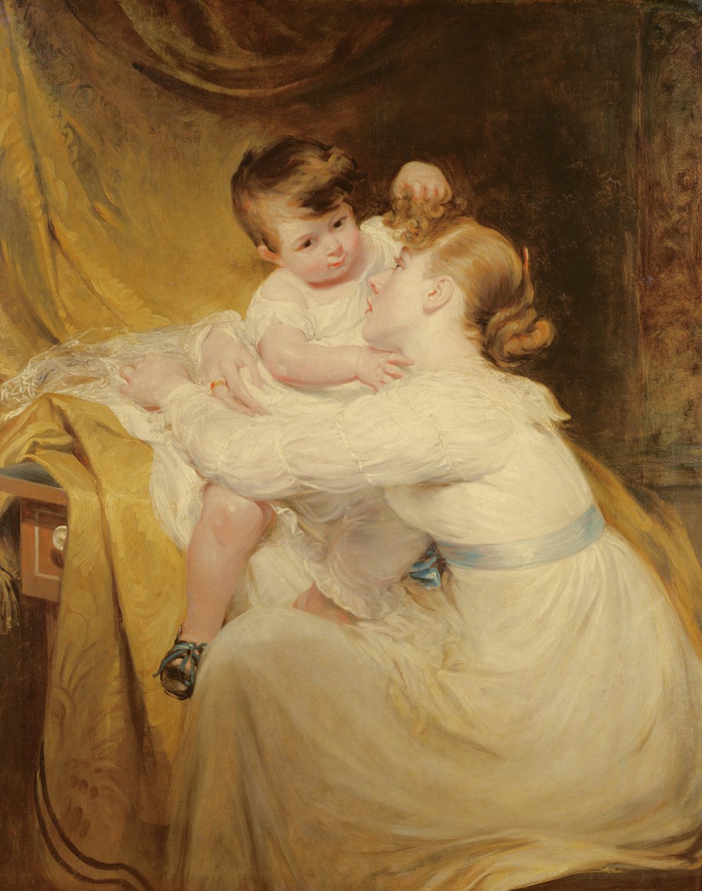 Portrait de Mme De Wint et de sa fille, Helen | William Hilton