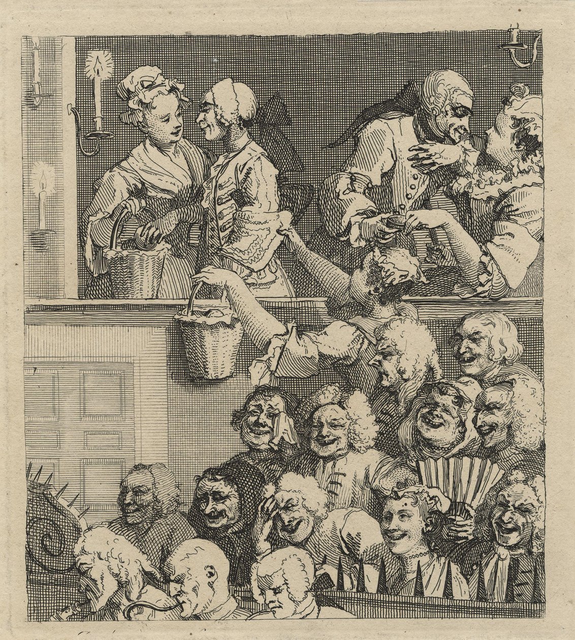Le public riant (ou Un public satisfait) - William Hogarth