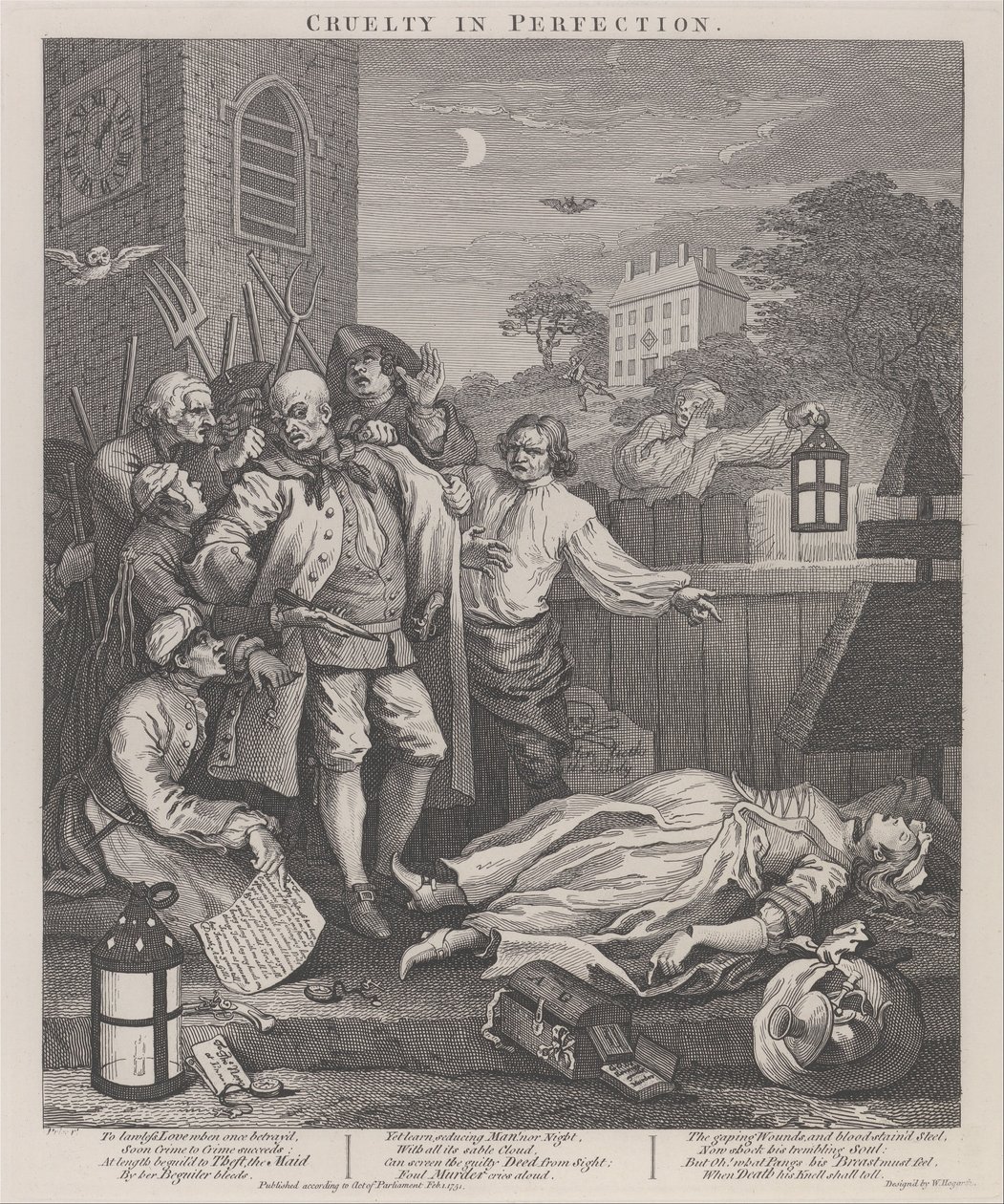 Le troisième stade de la cruauté - Cruauté en perfection - William Hogarth