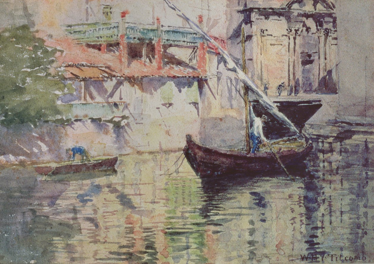 Un canal latéral, Venise - William Holt Yates Titcomb