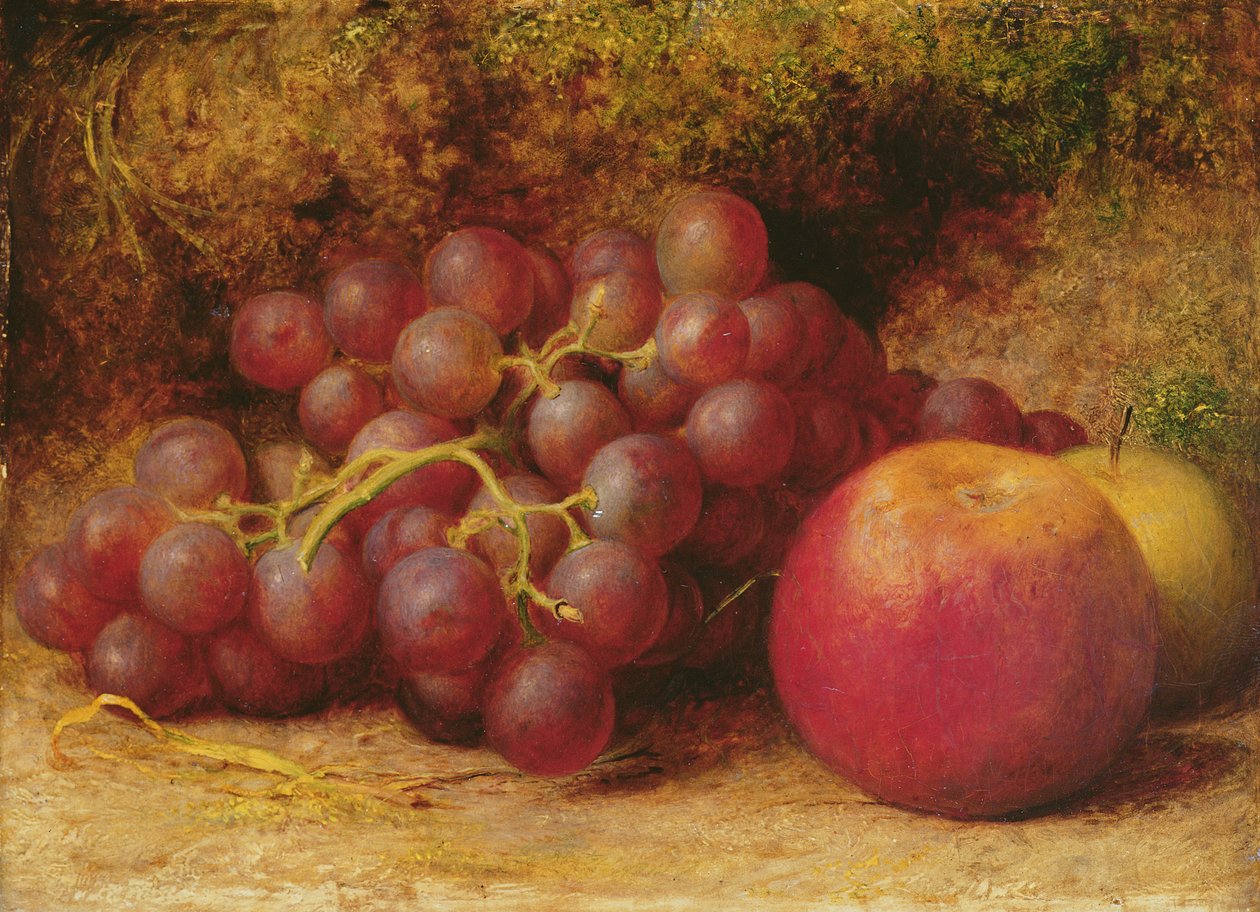 Nature Morte avec Pommes et Raisins, vers 1860 - William J. Webbe or Webb