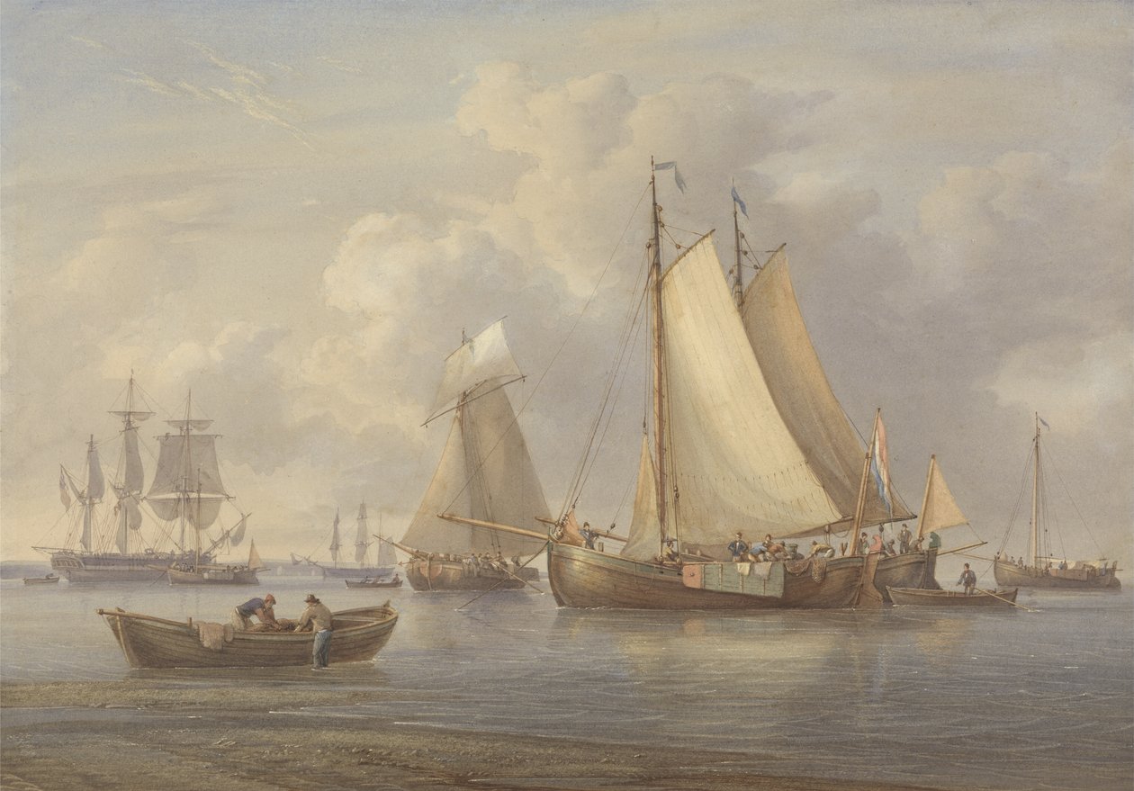 Bateaux de pêche néerlandais à l