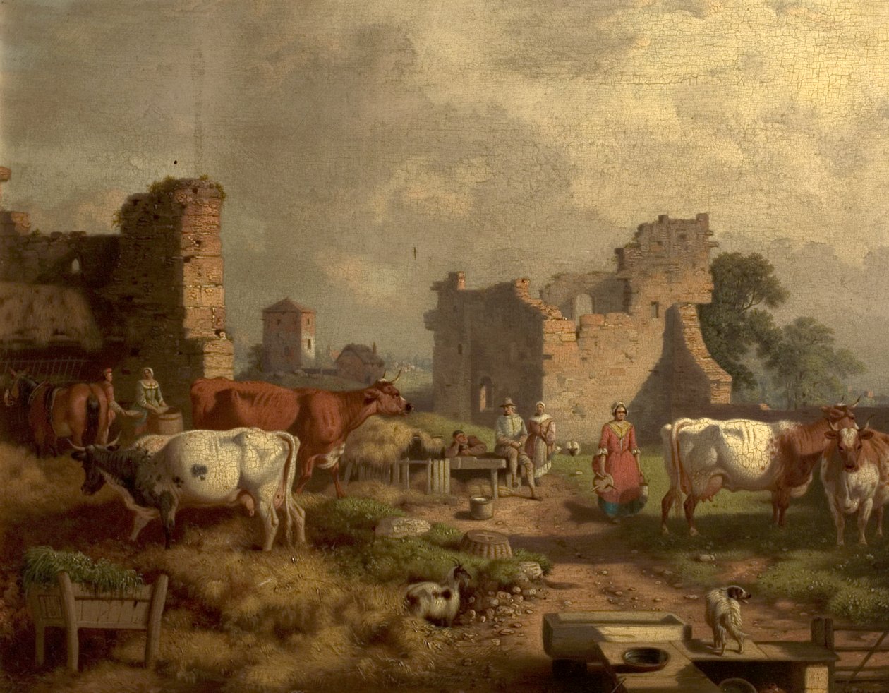 Scène de cour de ferme - William Malbon
