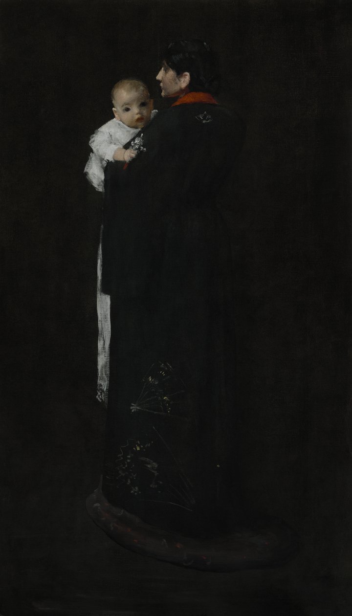 Mère et Enfant (Le Premier Portrait) c. 1888 - William Merritt Chase