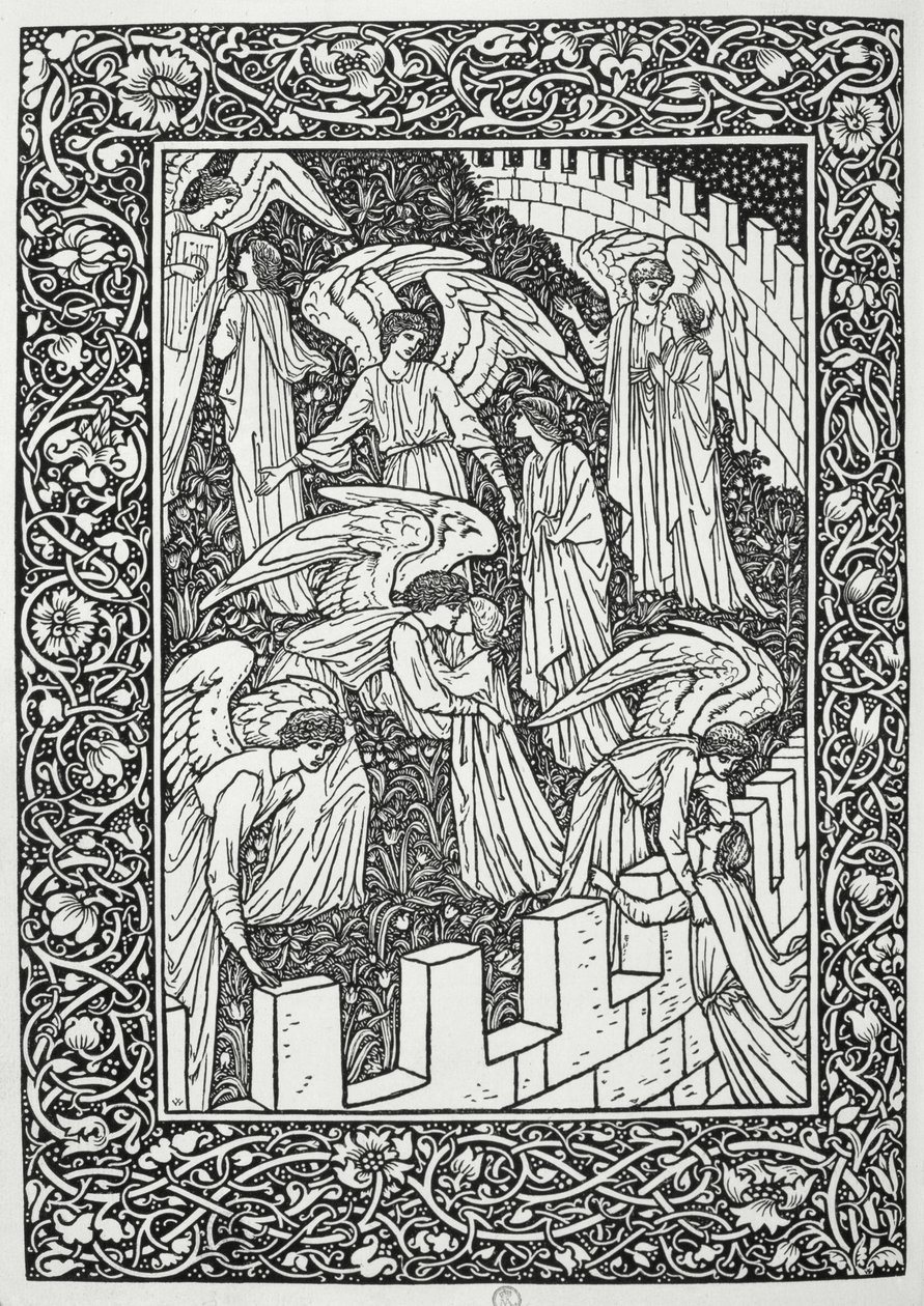 Anges derrière le sanctuaire intérieur, de 