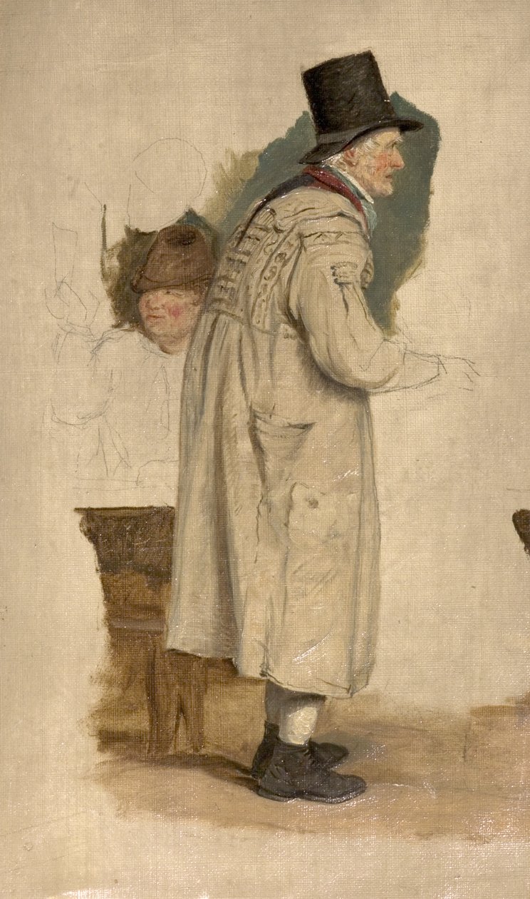 Un vieil homme en blouse - William Mulready