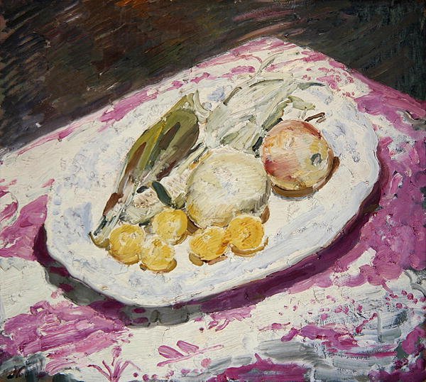 Nature morte, fruits sur un plat, 1829 - William Nicholson