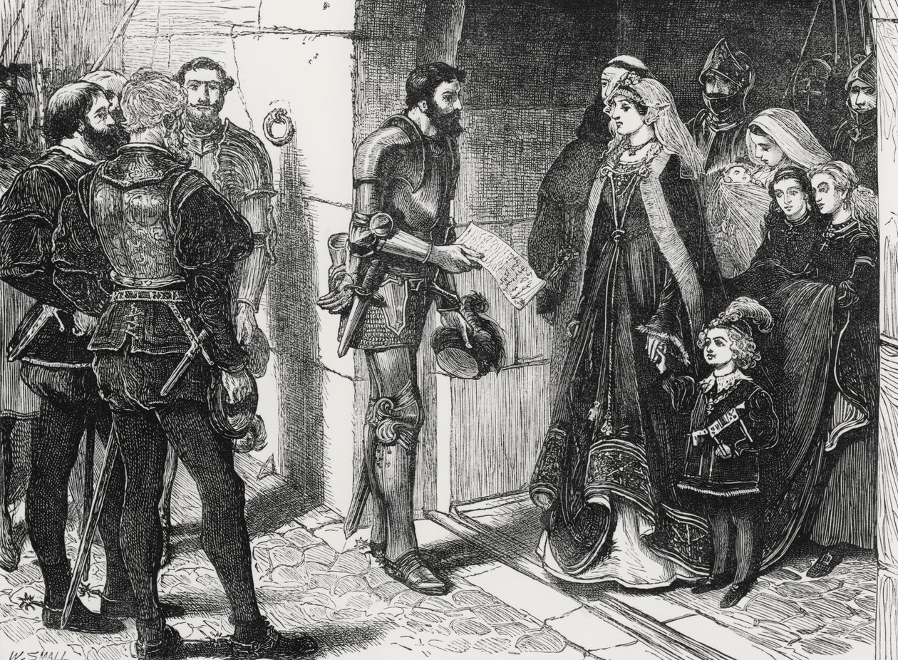 Les pairs écossais demandant les enfants de la reine Margaret - William Small
