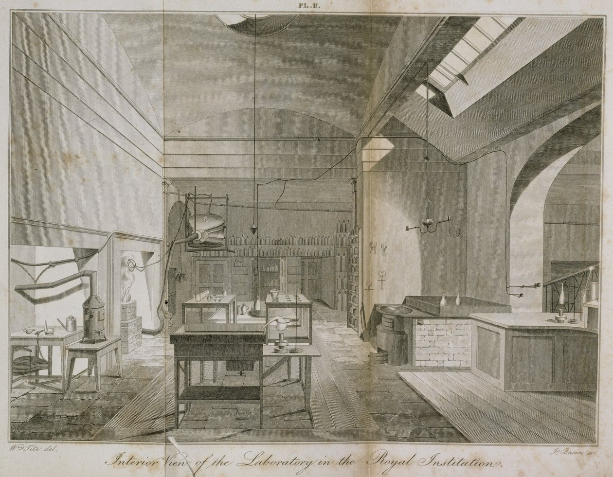 Intérieur du laboratoire du sous-sol de l