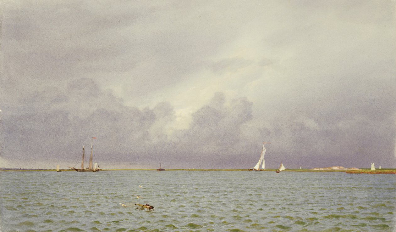 Marine avec yachts, 1865-75 - William Trost Richards