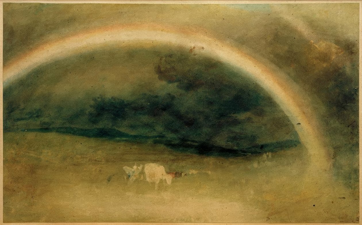 Un arc-en-ciel avec du bétail - Joseph Mallord William Turner