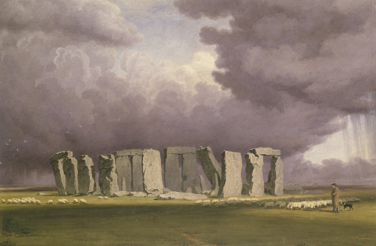 Stonehenge : Jour de tempête, 1846 - Joseph Mallord William Turner