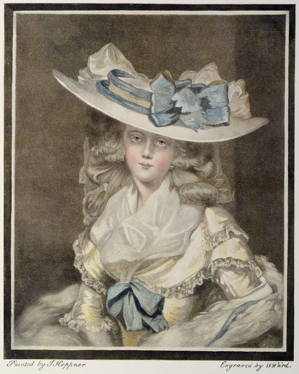 Portrait de Mme Benwell, gravé par W Ward - William Ward