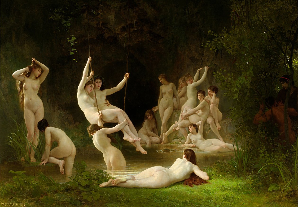 Le nymphée - William Adolphe Bouguereau