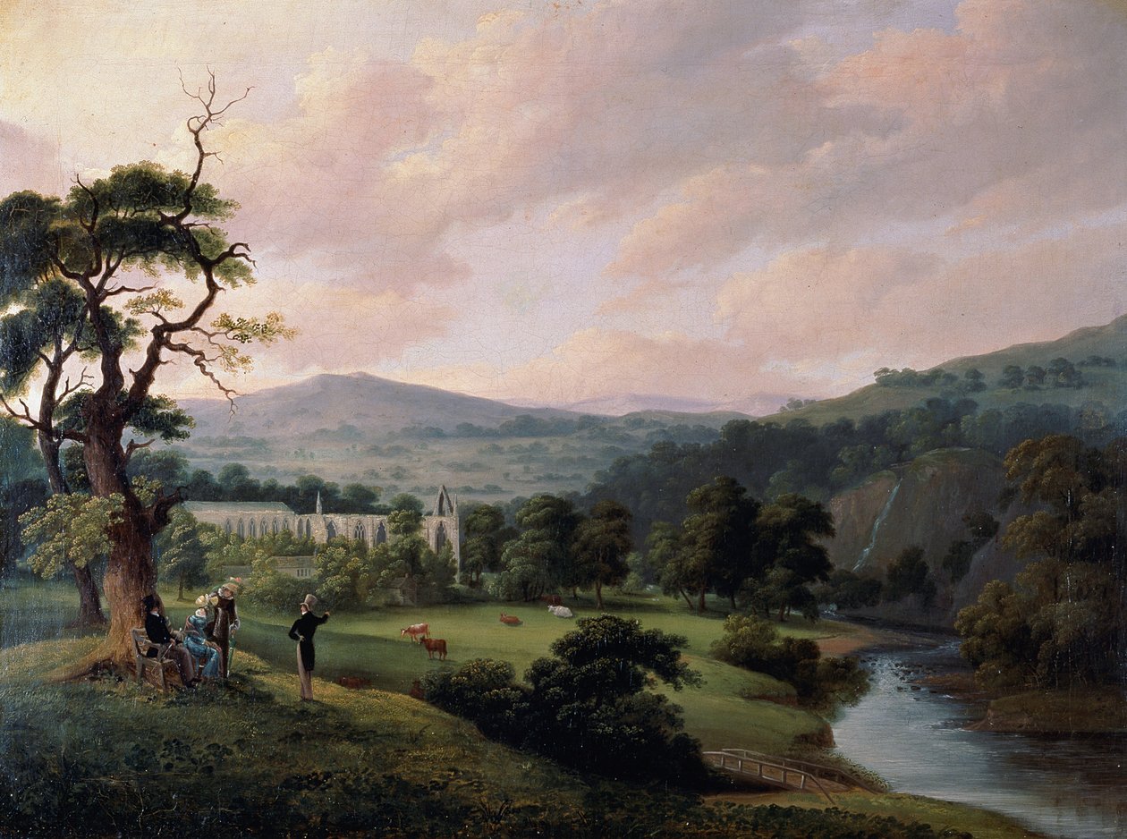 Abbaye de Bolton depuis la rivière Wharfe - Joseph Mallord William Turner