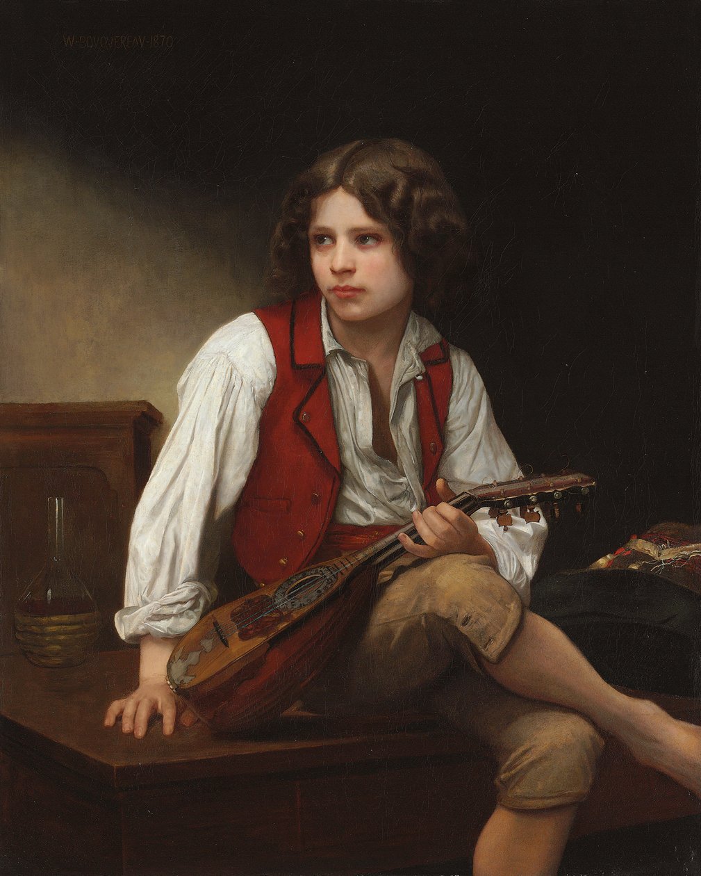 Italien avec une mandoline - William-Adolphe Bouguereau