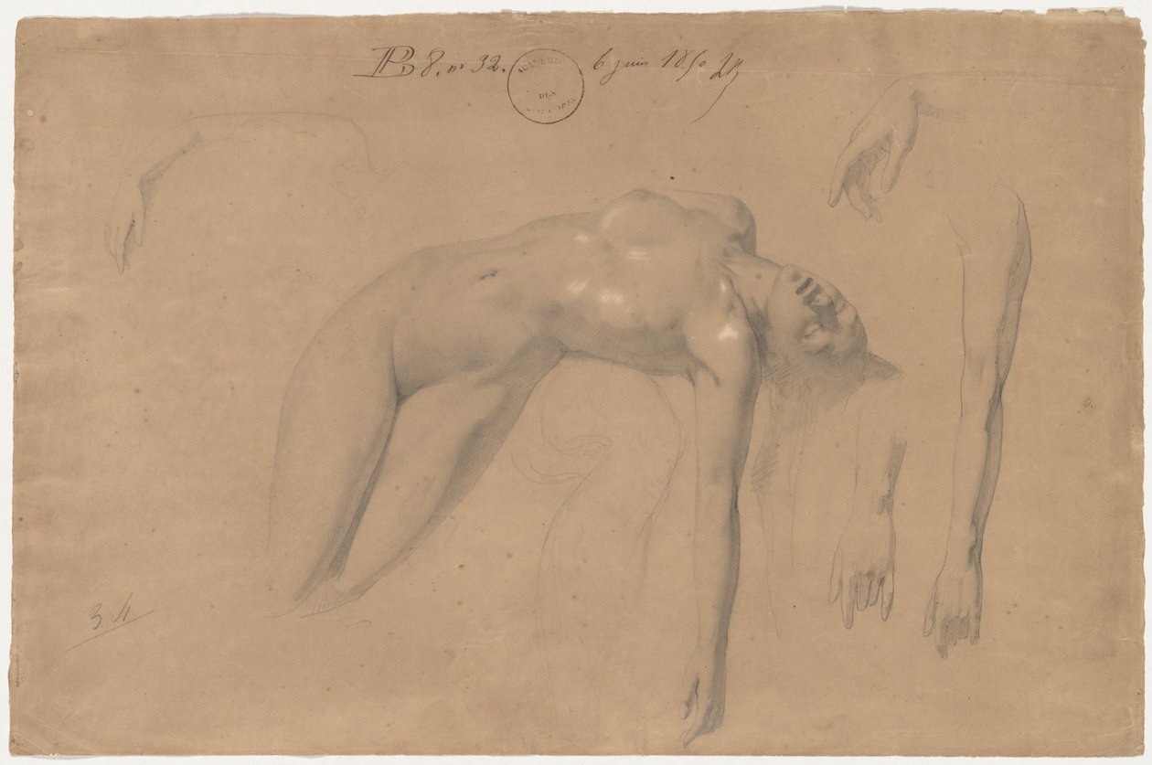 Femme nue allongée - William Adolphe Bouguereau
