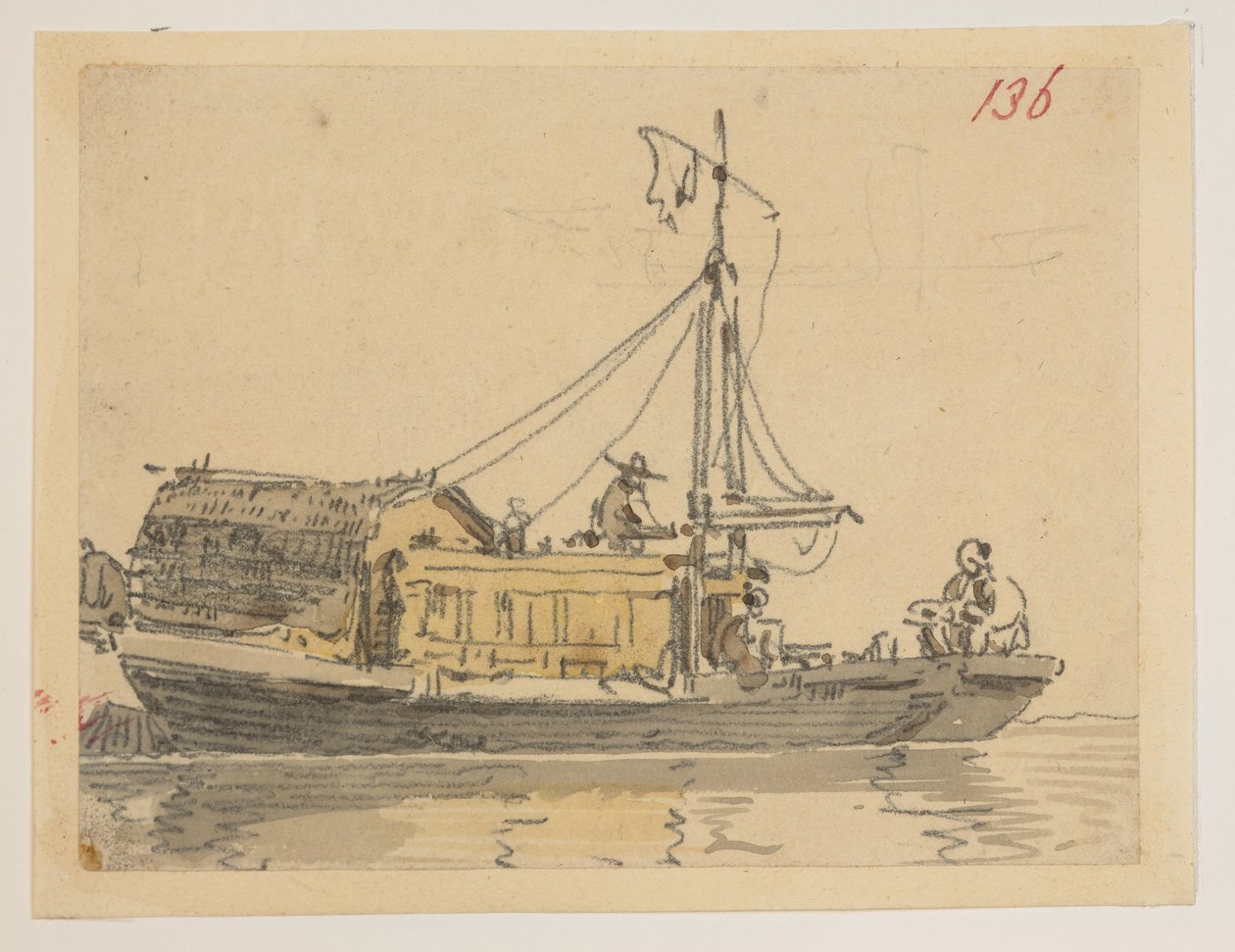 136. Une jonque, d